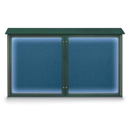 Single Door Enclosed Radius EZ Tack Board,18x24,Satin/Marble